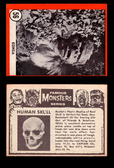 Famous Monsters 1963 Vintage Trading Cards You Pick Singles #1-64 #56  - TvMovieCards.com