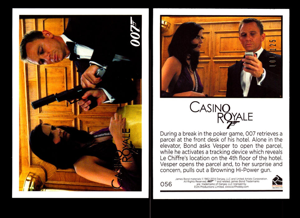 James Bond Archives 2014 Casino Royal Gold Parallel Card You Pick Number #56  - TvMovieCards.com