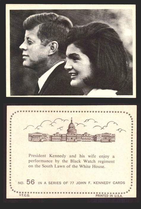 1964 The Story of John F. Kennedy JFK Topps Trading Card You Pick Singles #1-77 #56  - TvMovieCards.com