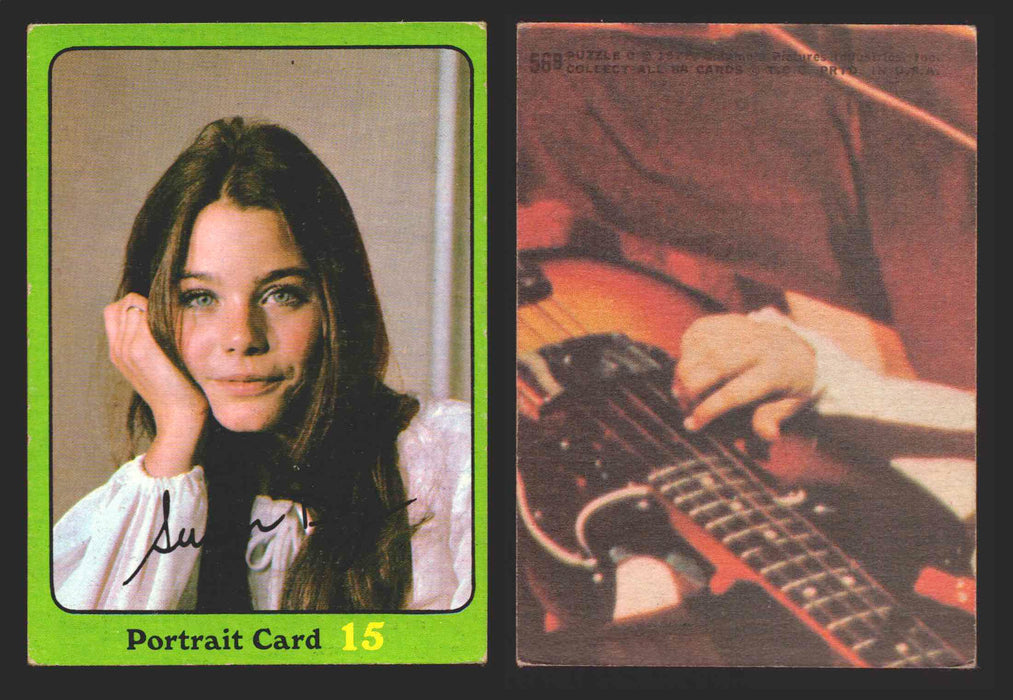 1971 The Partridge Family Series 3 Green You Pick Single Cards #1-88B Topps USA #	56B   Portrait Card 15: Susan Dey  - TvMovieCards.com