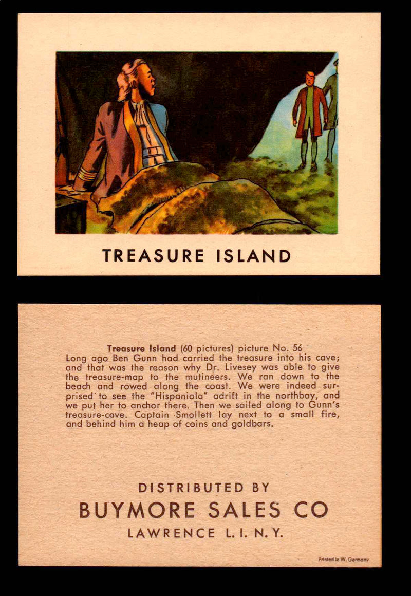Treasure Island Buymore Sales 1960 Vintage Trading Cards You Pick Singles   - TvMovieCards.com
