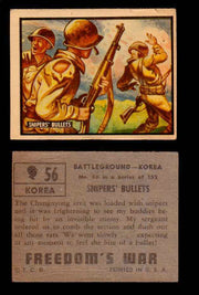 1950 Freedom's War Korea Topps Vintage Trading Cards You Pick Singles #1-100 #56  - TvMovieCards.com