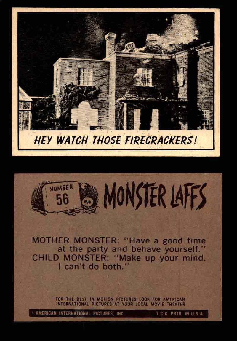 Monster Laffs 1966 Topps Vintage Trading Card You Pick Singles #1-66 #56  - TvMovieCards.com