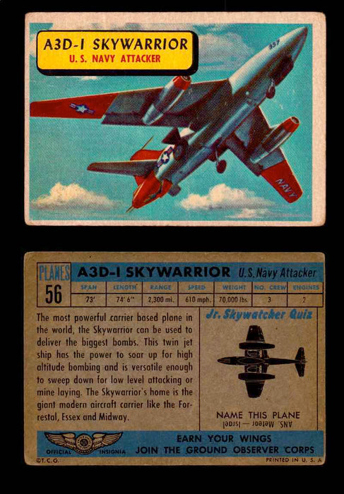 1957 Planes Series I Topps Vintage Card You Pick Singles #1-60 #56  - TvMovieCards.com