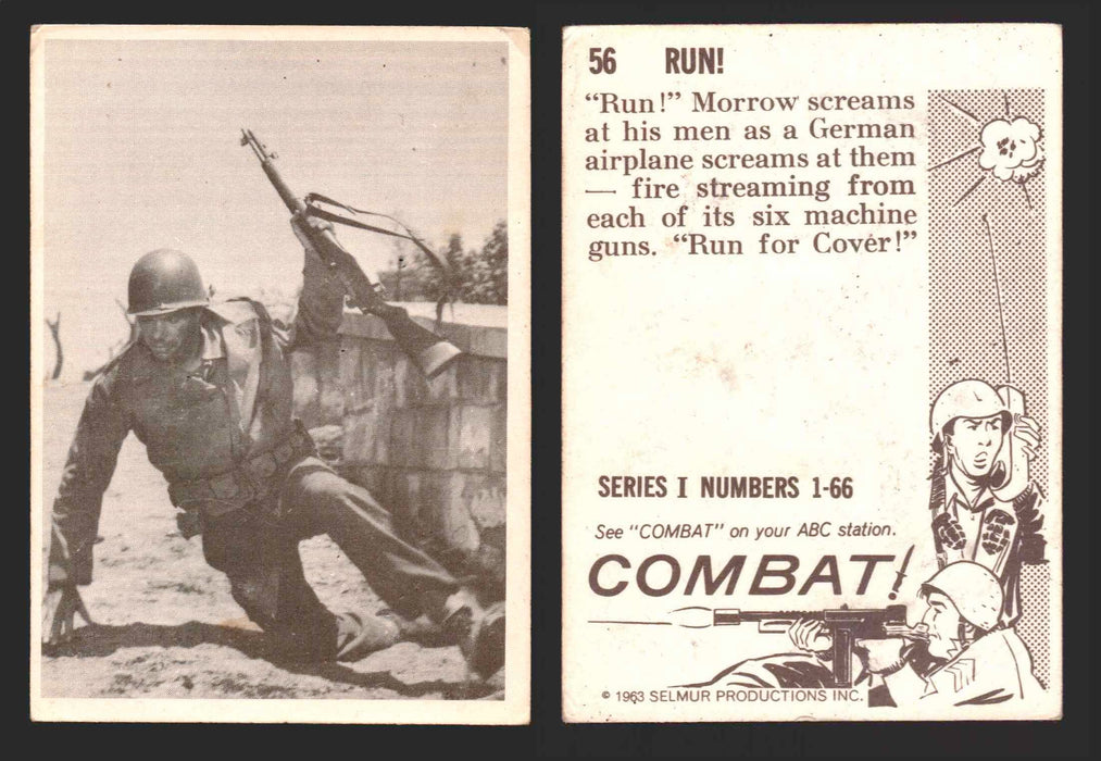 1963 Combat Series I Donruss Selmur Vintage Card You Pick Singles #1-66 56   Run!  - TvMovieCards.com