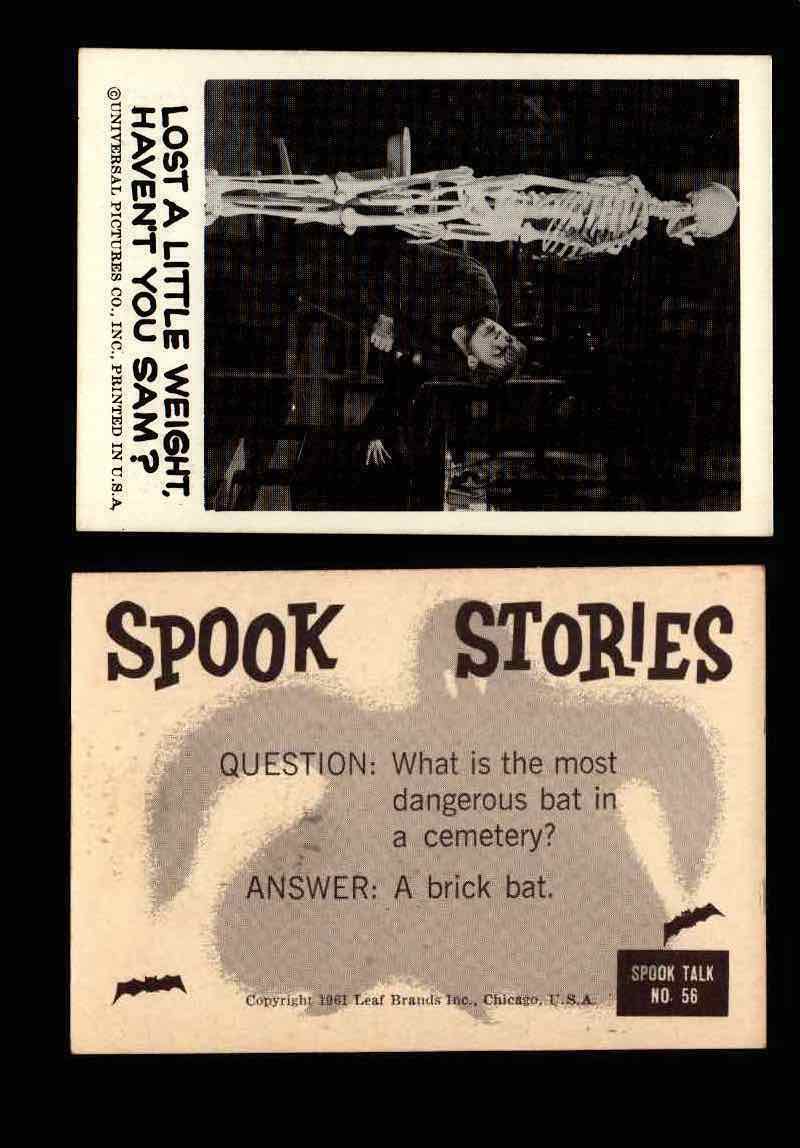 1961 Spook Stories Series 1 Leaf Vintage Trading Cards You Pick Singles #1-#72 #56  - TvMovieCards.com