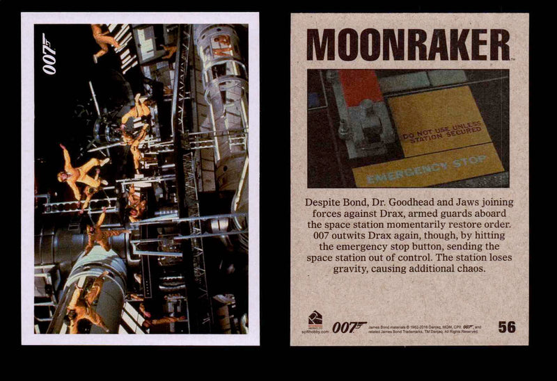 James Bond Archives Spectre Moonraker Movie Throwback U Pick Single Cards #1-61 #56  - TvMovieCards.com