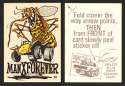 1970 Odder Odd Rods Donruss Vintage Trading Cards #1-66 You Pick Singles 56   Man X Forever  - TvMovieCards.com