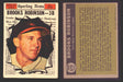 1961 Topps Baseball Trading Card You Pick Singles #500-#589 VG/EX #	572 Brooks Robinson - Baltimore Orioles AS  - TvMovieCards.com