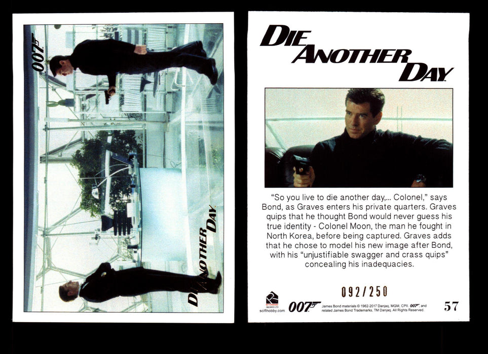 James Bond Archives 2017 Final Edition Die Another Day Gold Parallel Card Single #57  - TvMovieCards.com