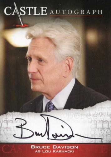 Castle Seasons 3 & 4 Bruce Davison Autograph Card A07   - TvMovieCards.com
