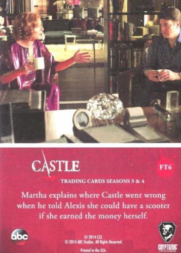 Castle Seasons 3 & 4 Foil Parallel Chase Card Family Ties FT6   - TvMovieCards.com
