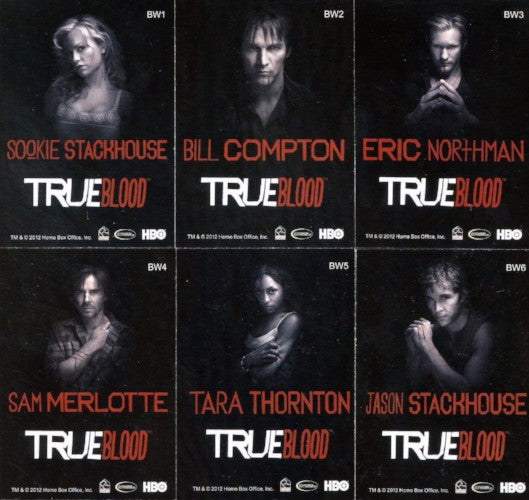True Blood Premiere Edition Black & White Chase Card Set   - TvMovieCards.com