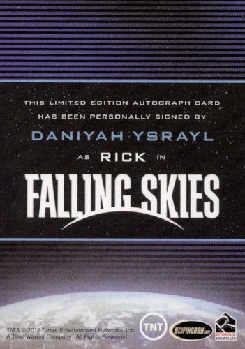 Falling Skies Season 2 Premium Pack Daniyah Ysrayl Autograph Card   - TvMovieCards.com