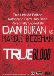 True Blood Premiere Edition Dan Buran Autograph Card   - TvMovieCards.com