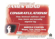 James Bond Archives 2014 Edition Sheena Easton Autograph Card WA58   - TvMovieCards.com