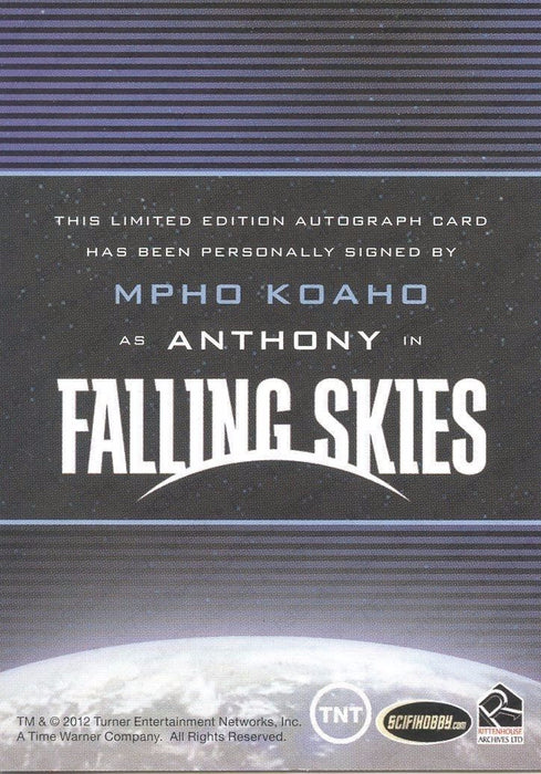 Falling Skies Season 2 Premium Pack Mpho Koaho Autograph Card   - TvMovieCards.com