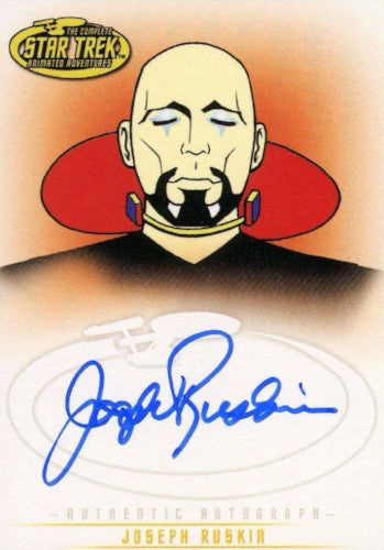Star Trek TOS Art & Images Joseph Ruskin Autograph Card A24   - TvMovieCards.com