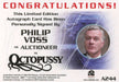 James Bond Archives 2014 Edition Philip Voss Autograph Card A244   - TvMovieCards.com
