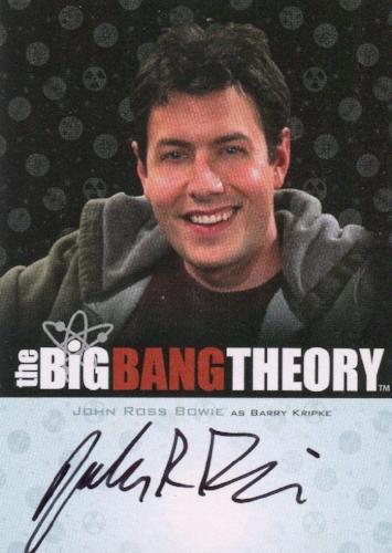 Big Bang Theory Seasons 3 & 4  John Ross Bowie Barry Kripke Autograph Card A10   - TvMovieCards.com