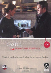 Castle Seasons 3 & 4 Foil Parallel Chase Card Caskett C6   - TvMovieCards.com