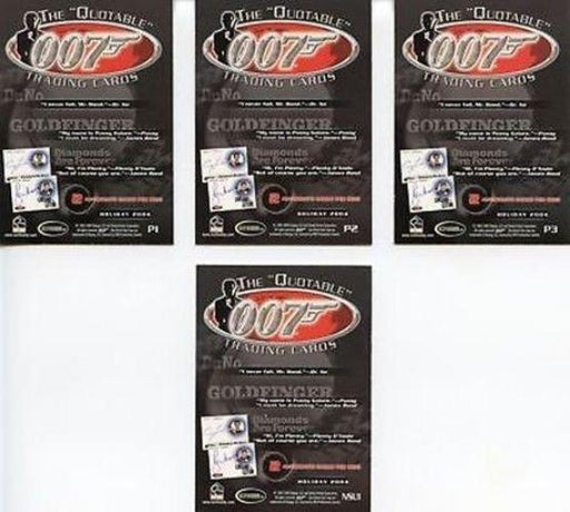 James Bond The Quotable James Bond Promo Card Set 4 Cards   - TvMovieCards.com