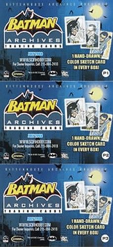 Batman Archives DC Promo Card Set P1 P2 P3   - TvMovieCards.com