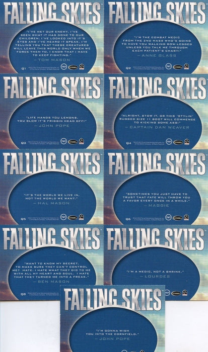 Falling Skies Season 2 Premium Pack Quotable Chase Card Set   - TvMovieCards.com