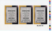 Star Trek TOS One Robert Brown 3-Card Unsigned Uncut Autograph Card Sheet A9   - TvMovieCards.com