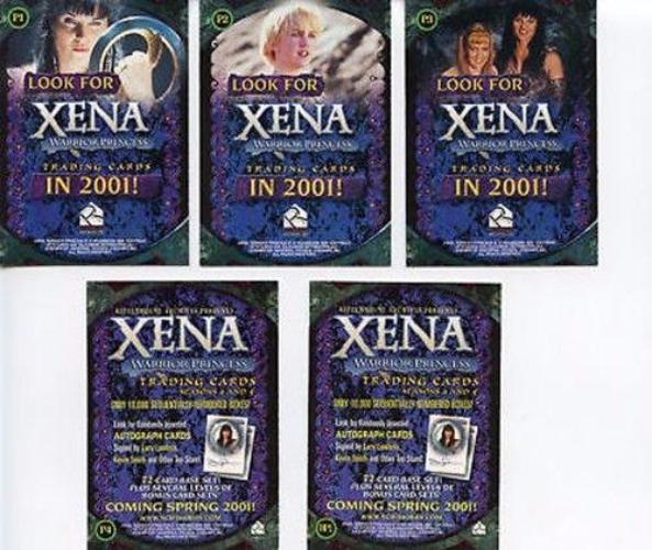 Xena Seasons 4 and 5 Promo Card Set 5 Cards   - TvMovieCards.com