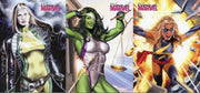 Marvel Women of Marvel Promo Card Lot 3 Cards P1  CP2  P3   - TvMovieCards.com