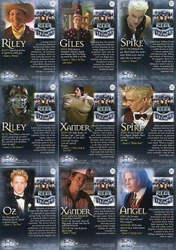 Buffy The Vampire Slayer Men of Sunnydale Dressed to Kill Puzzle Chase Card Set   - TvMovieCards.com