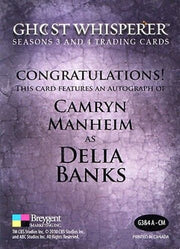 Ghost Whisperer Seasons 3 & 4 Camryn Manheim as Delia Banks Autograph Card   - TvMovieCards.com