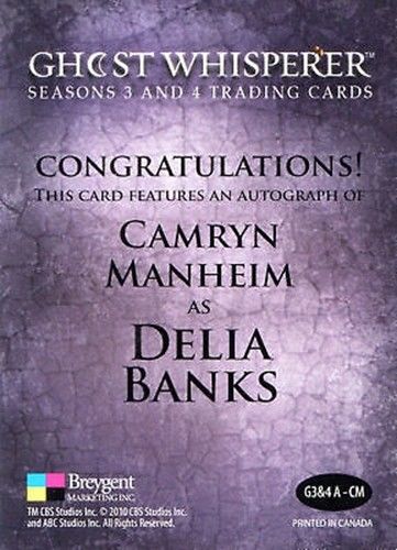 Ghost Whisperer Seasons 3 & 4 Camryn Manheim as Delia Banks Autograph Card   - TvMovieCards.com