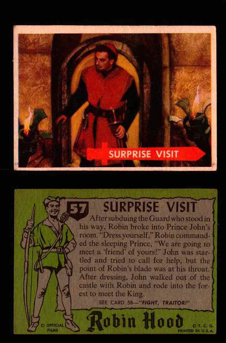 1957 Robin Hood Topps Vintage Trading Cards You Pick Singles #1-60 #57  - TvMovieCards.com