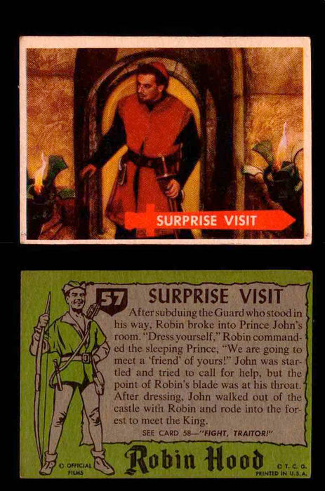 1957 Robin Hood Topps Vintage Trading Cards You Pick Singles #1-60 #57  - TvMovieCards.com