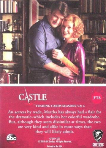 Castle Seasons 3 & 4 Foil Parallel Chase Card Family Ties FT8   - TvMovieCards.com