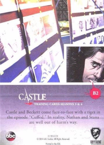 Castle Seasons 3 & 4 Foil Parallel Chase Card Behind The Scenes B2   - TvMovieCards.com