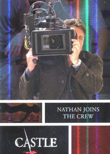 Castle Seasons 3 & 4 Foil Parallel Chase Card Behind The Scenes B8   - TvMovieCards.com