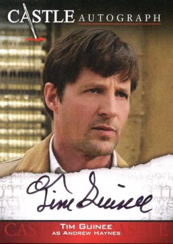 Castle Seasons 3 & 4 Tim Guinee Autograph Card A09   - TvMovieCards.com