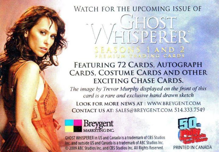 Ghost Whisperer Seasons 1 & 2 50th Philly Non Sports Card Show Promo Card   - TvMovieCards.com