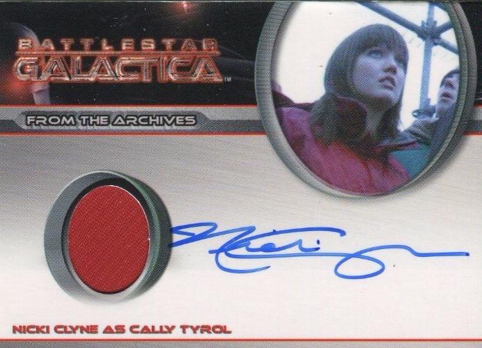 Battlestar Galactica Season Four Nicki Clyne Autograph Costume Card   - TvMovieCards.com