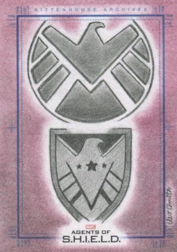 Agents of S.H.I.E.L.D. Season 2 Veronica Smith Autograph Sketch Card   - TvMovieCards.com