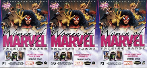 Marvel Women of Marvel Promo Card Lot 3 Cards P1  CP2  P3   - TvMovieCards.com