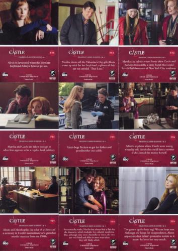 Castle Seasons 3 & 4 Family Ties Chase Card Set   - TvMovieCards.com