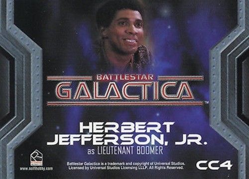 Battlestar Galactica Colonial Warriors Lieutenant Boomer Costume Card CC4   - TvMovieCards.com