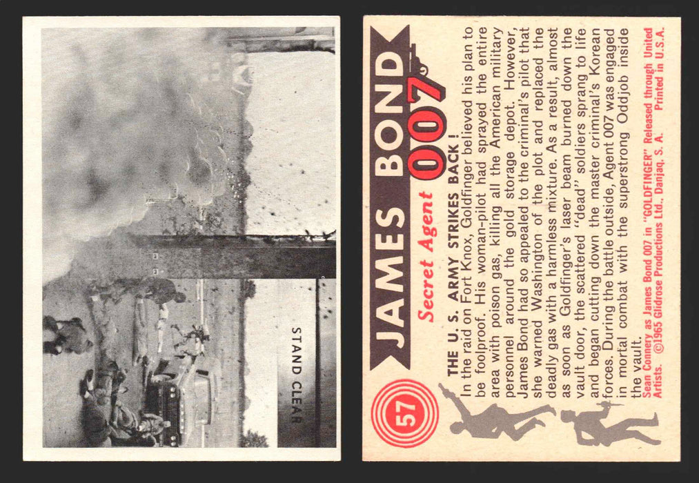 1965 James Bond 007 Glidrose Vintage Trading Cards You Pick Singles #1-66 57   The U.S. Army Strikes Back  - TvMovieCards.com