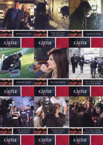 Castle Seasons 3 & 4 Behind The Scenes Chase Card Set   - TvMovieCards.com