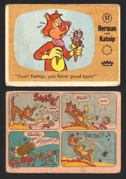 1960 Casper The Ghost Fleer Vintage Trading Card You Pick Singles #1-#66 57   "Yum! Katnip you have good taste!"  - TvMovieCards.com