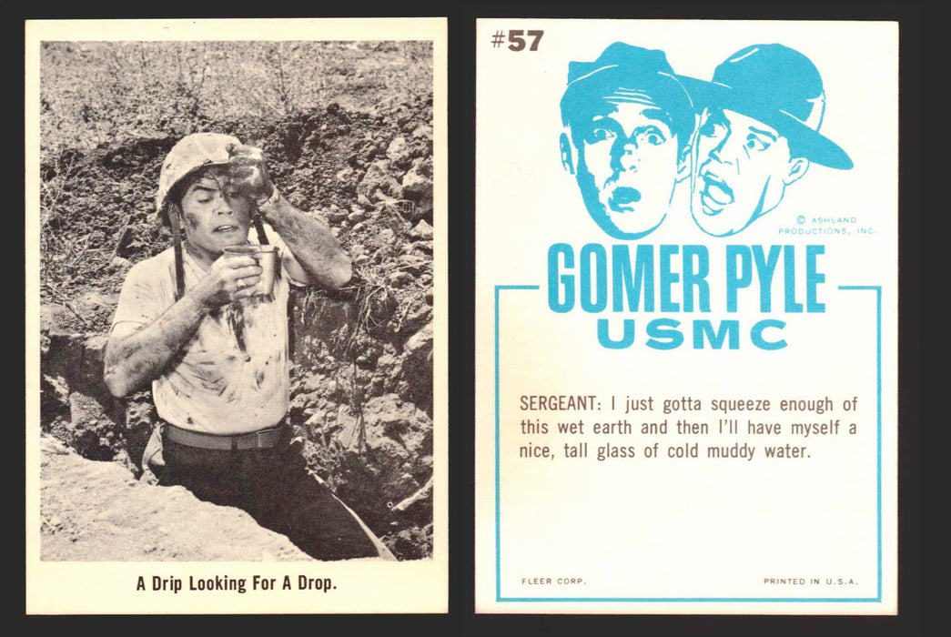 1965 Gomer Pyle Vintage Trading Cards You Pick Singles #1-66 Fleer 57   A drip looking for a drop.  - TvMovieCards.com